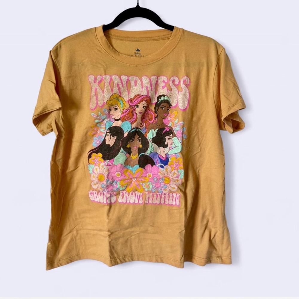 Disney Yellow Short Sleeve Tee with Vibrant Graphics